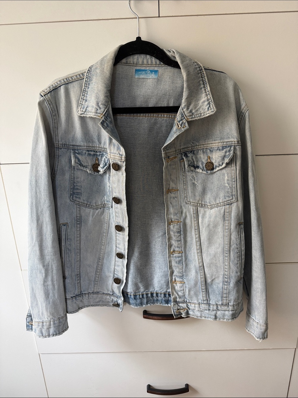 Show Me Your MuMu Light Wash Denim Jacket